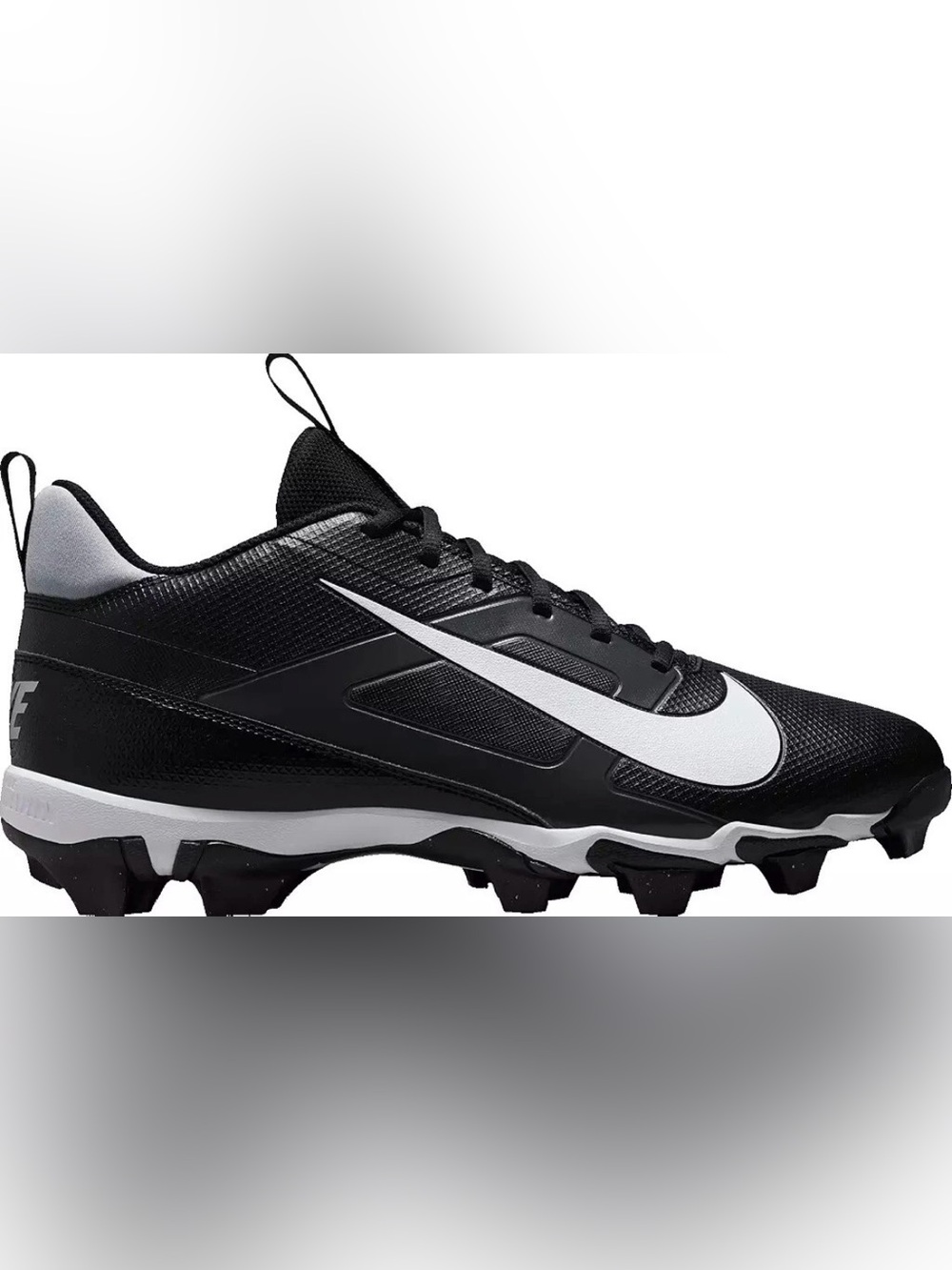 Nike Alpha Menace 4 Shark Black White Football Cleats Shoe Men SZ 9.5 FQ3875-001